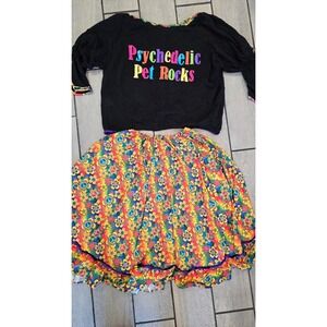 Forum Novelties Groovy Mamma Psychedelic Pet Rocks Hippie Costume Plus Size